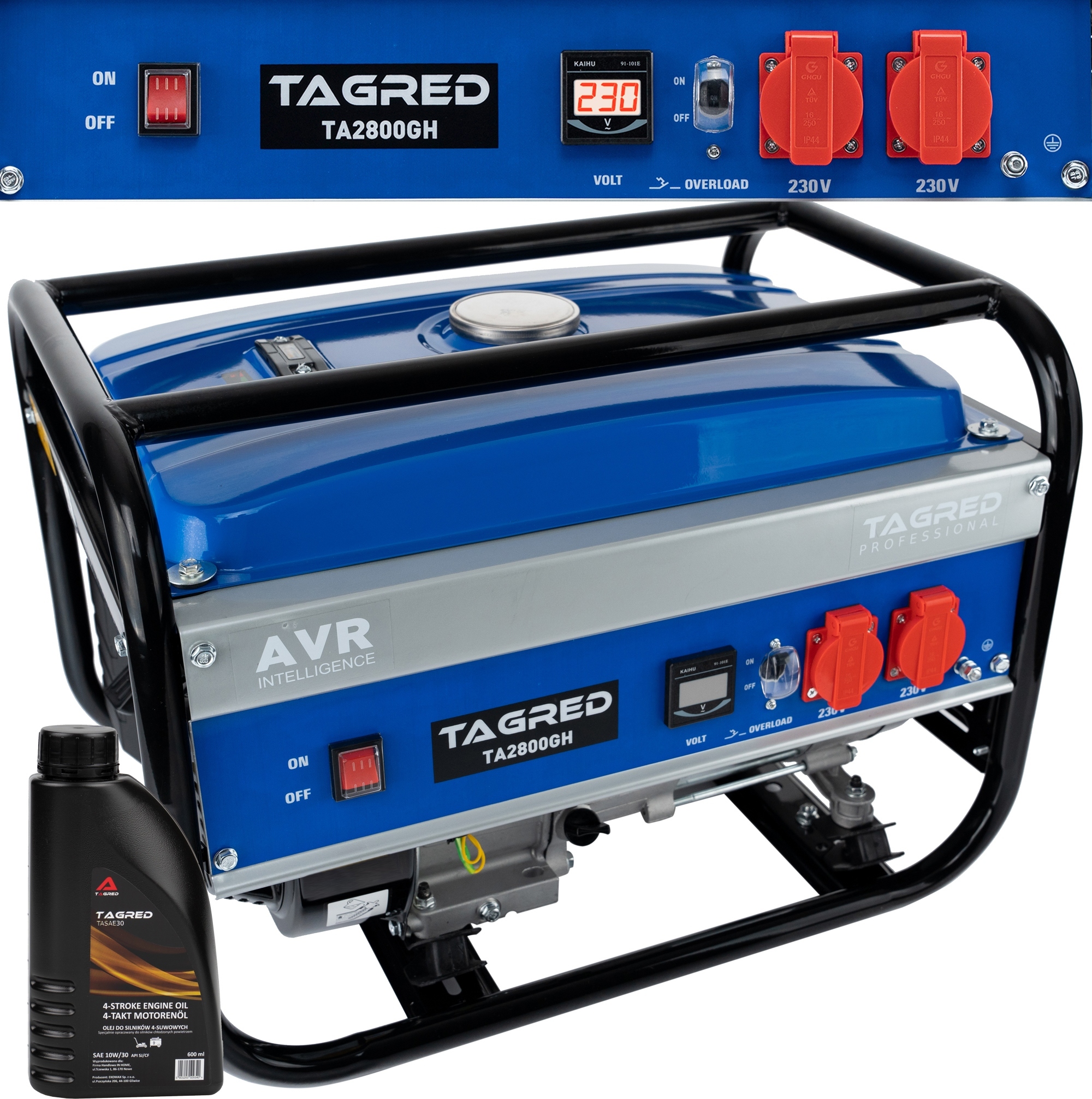 Prenosný jednofázový benzínový generátor Tagred 2800 W